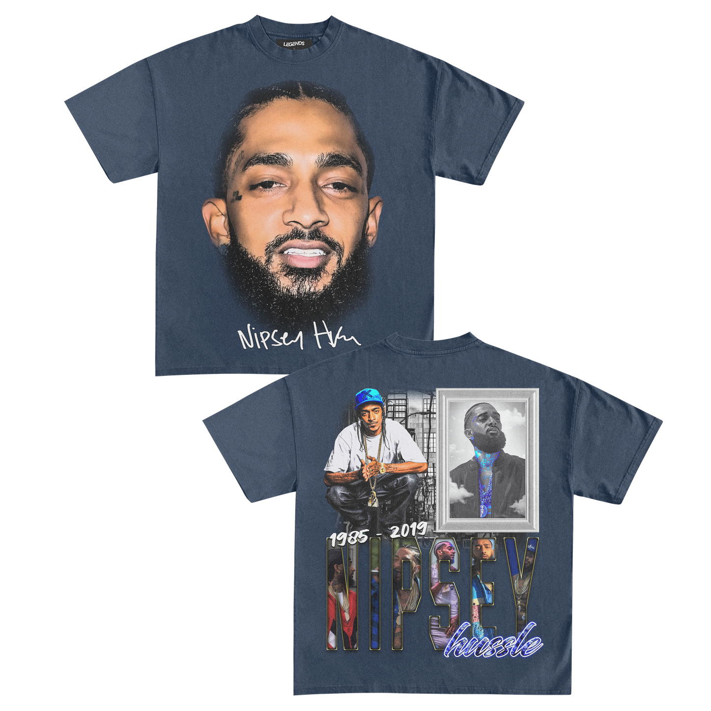 NIPSEY HUSSLE BIG FACE TEE