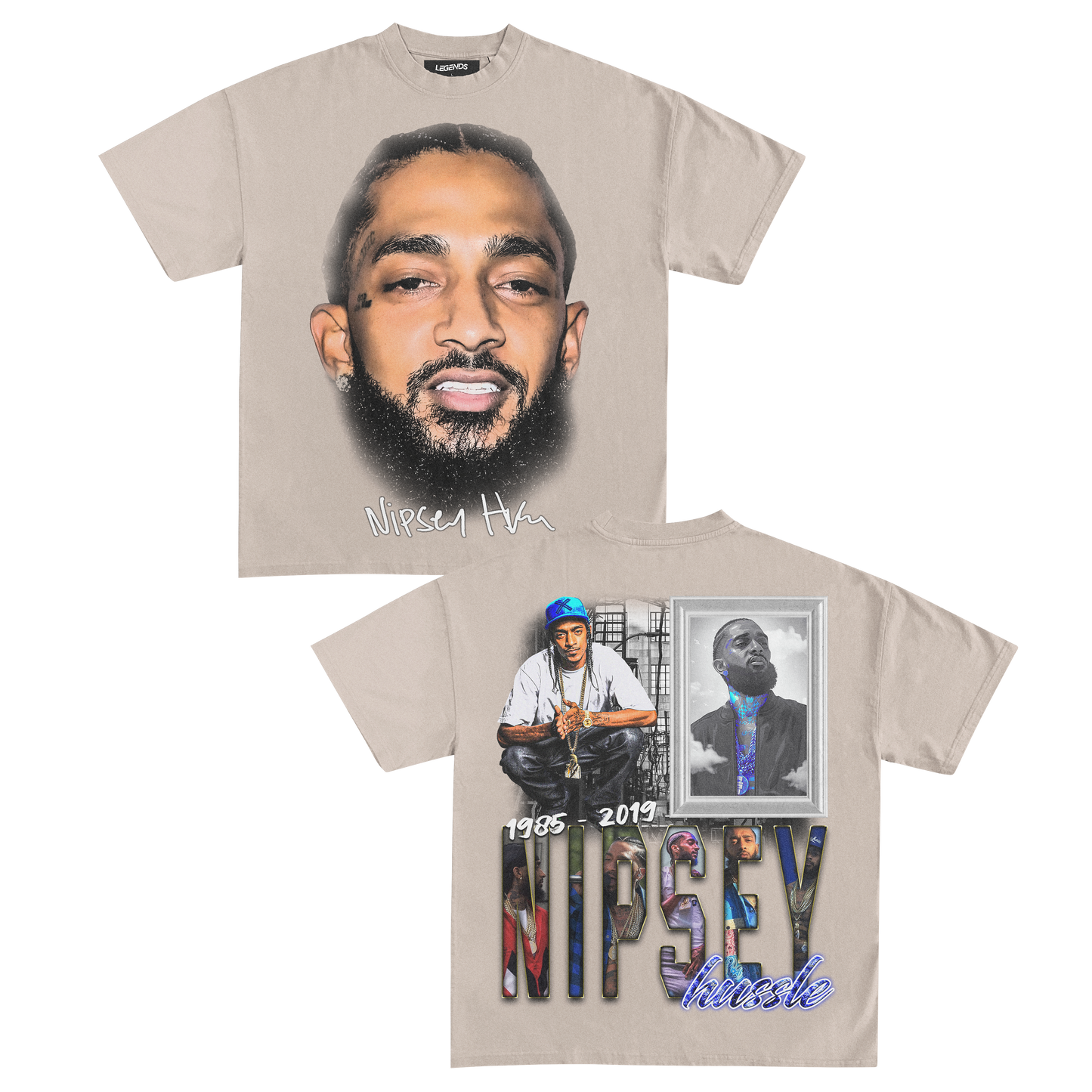 NIPSEY HUSSLE BIG FACE TEE