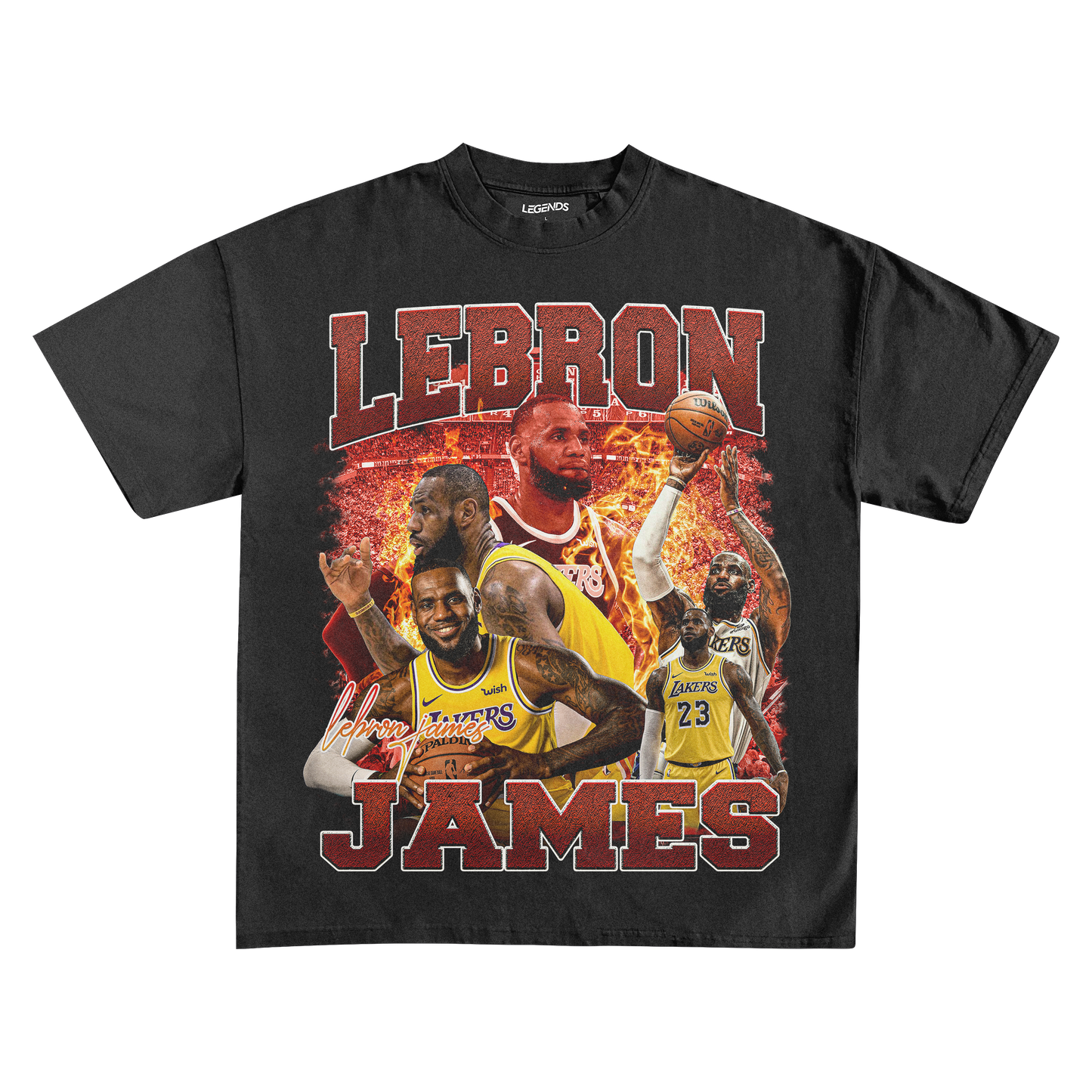 LEBRON ON FIRE TEE