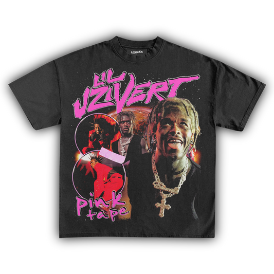 LIL UZI VERT PINK TAPE TEE