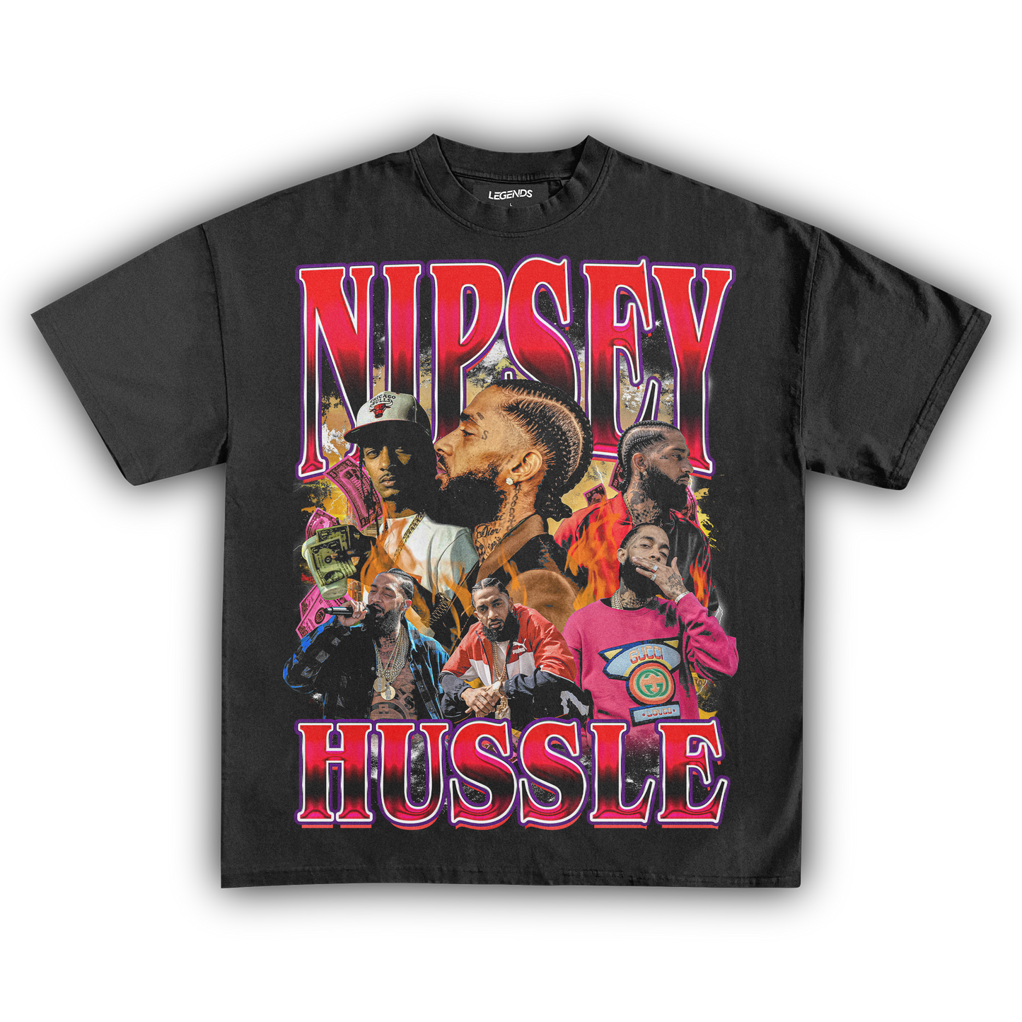 NIPSEY HUSSLE & MOTIVATE TEE