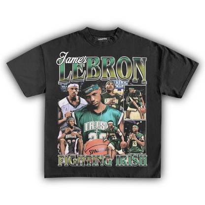 LEBRON JAMES FIGHTING IRISH TEE