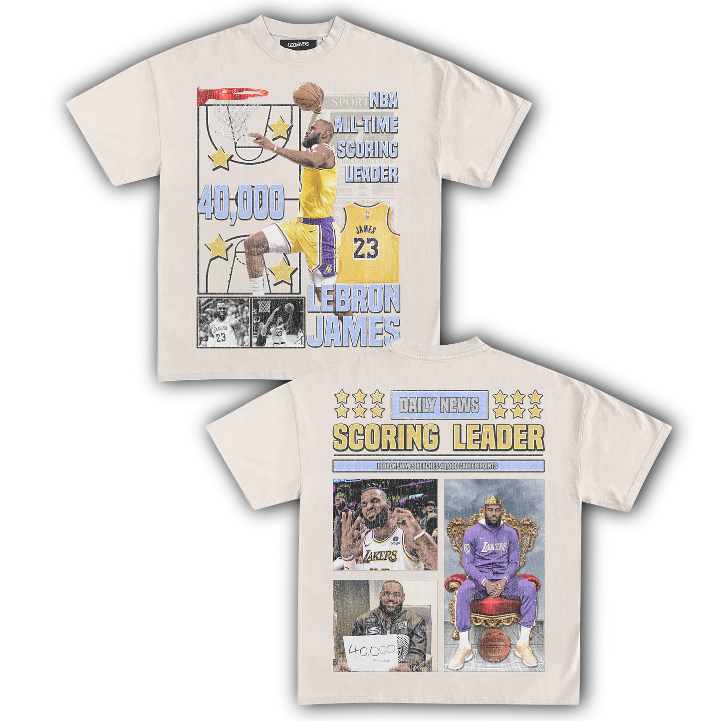 LEBRON JAMES 40,000 PTS TEE