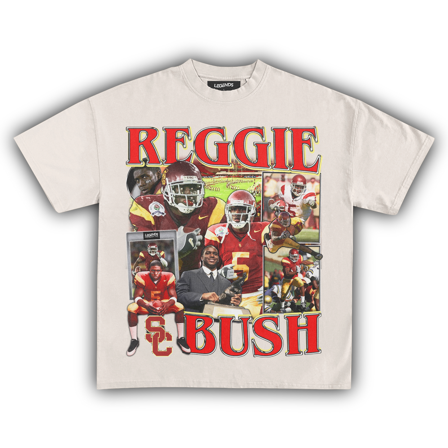 REGGIE BUSH TROJANS TEE