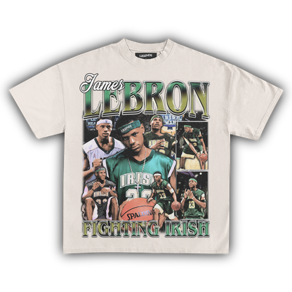 LEBRON JAMES FIGHTING IRISH TEE