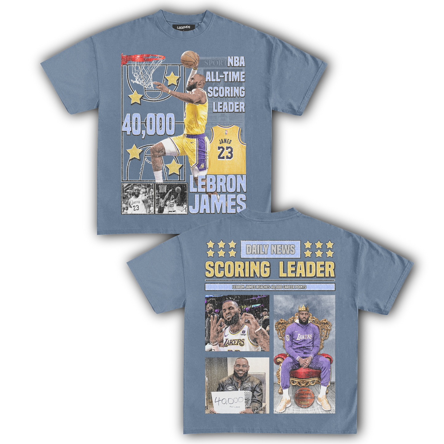 LEBRON JAMES 40,000 PTS TEE