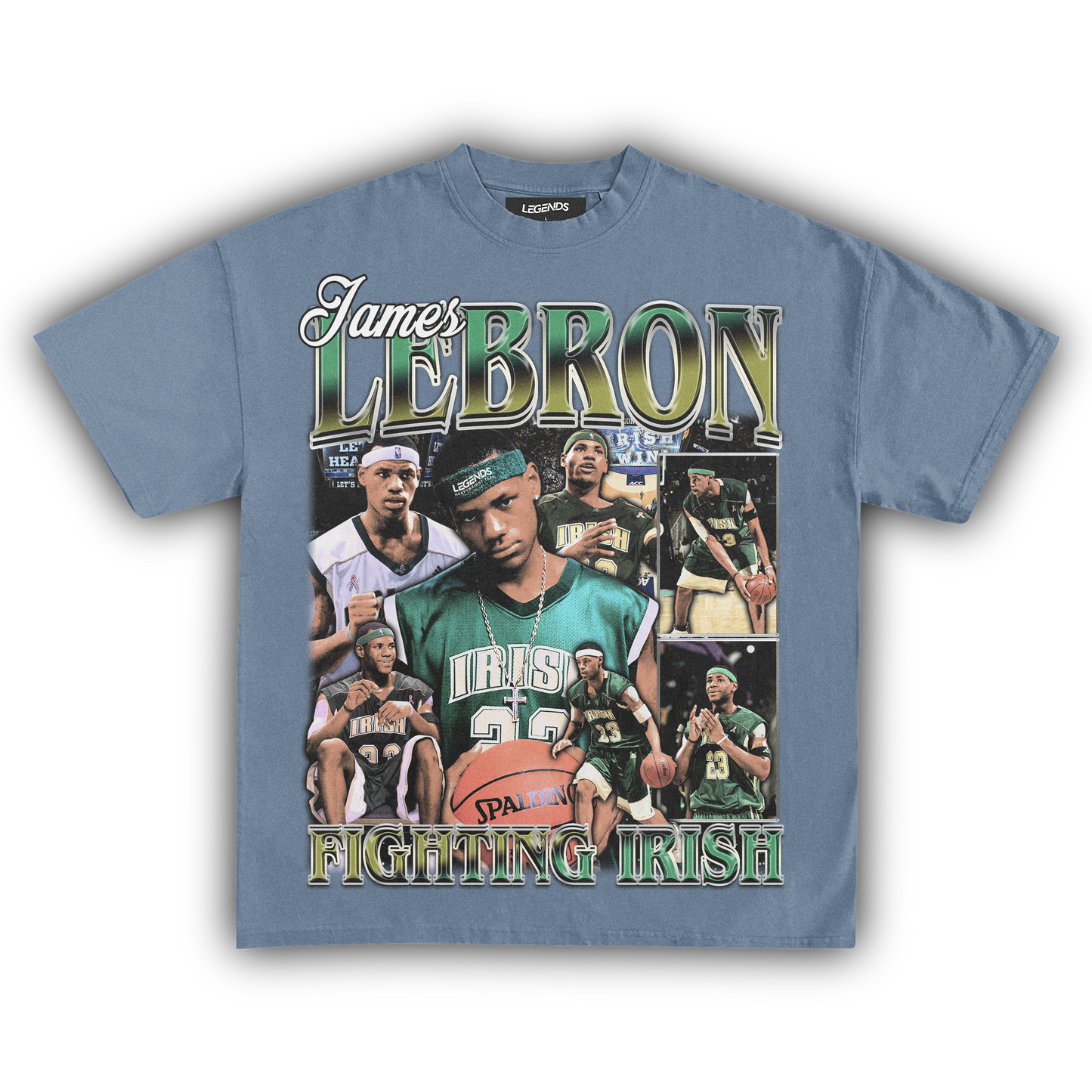 LEBRON JAMES FIGHTING IRISH TEE