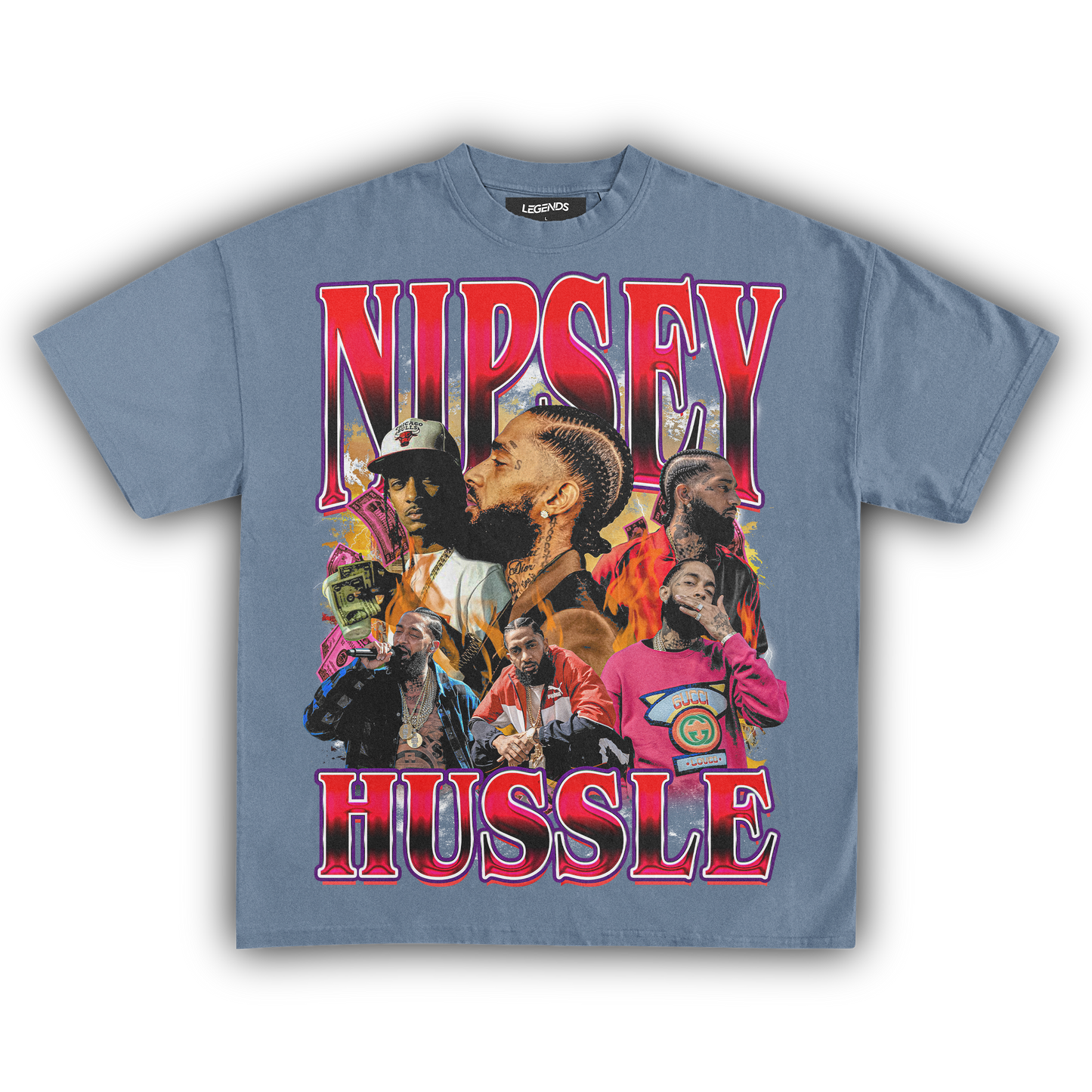 NIPSEY HUSSLE & MOTIVATE TEE