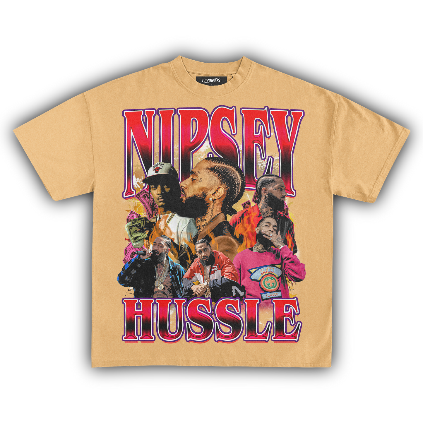 NIPSEY HUSSLE & MOTIVATE TEE