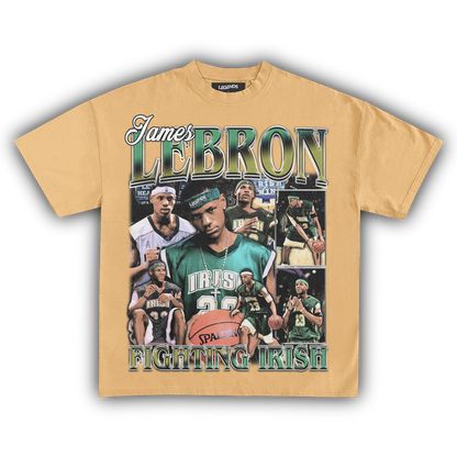 LEBRON JAMES FIGHTING IRISH TEE