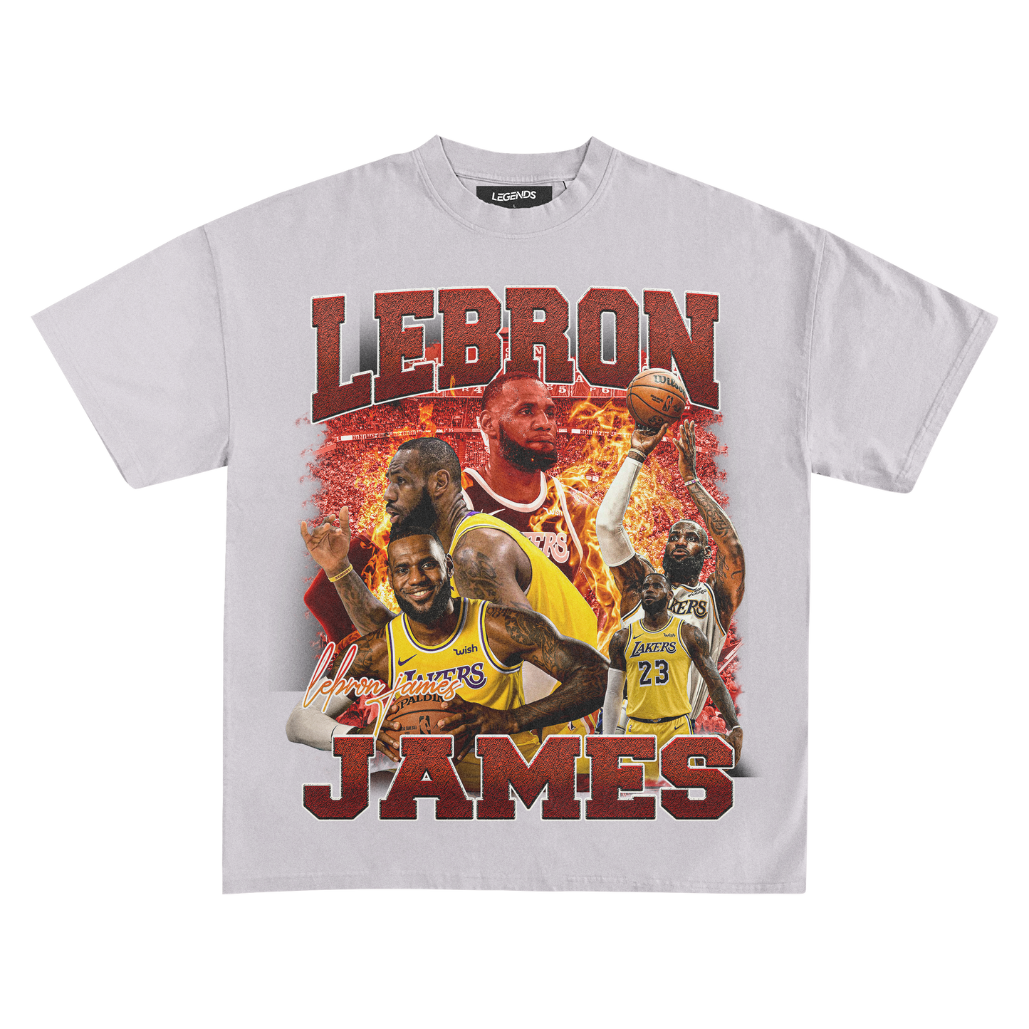 LEBRON ON FIRE TEE