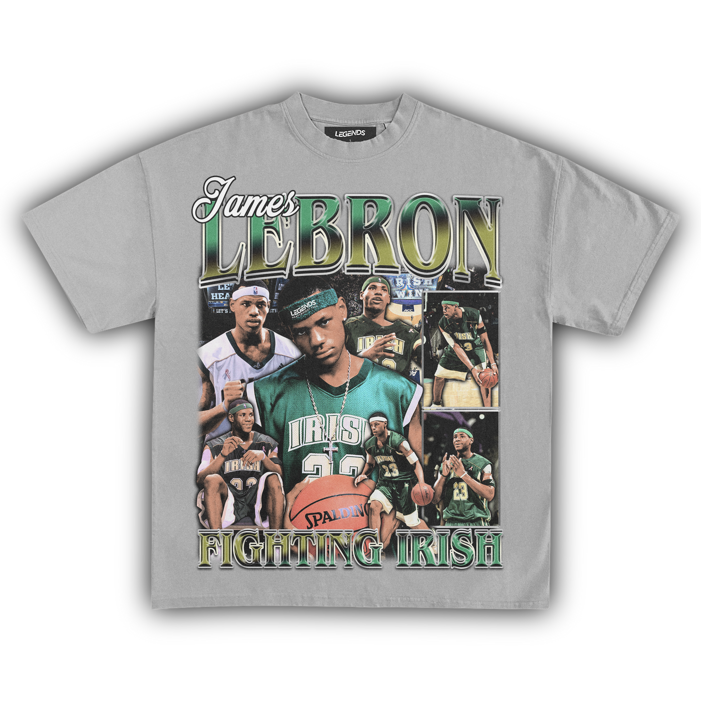 LEBRON JAMES FIGHTING IRISH TEE