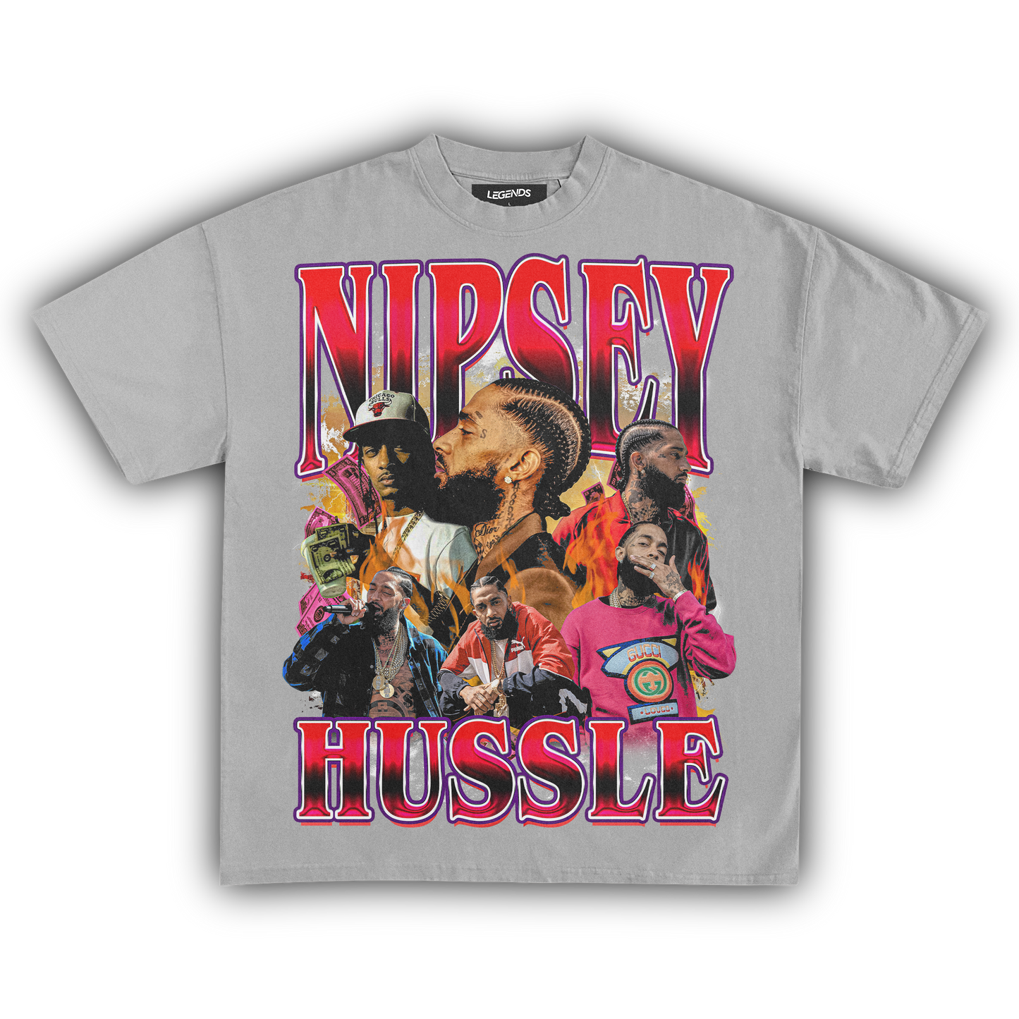 NIPSEY HUSSLE & MOTIVATE TEE