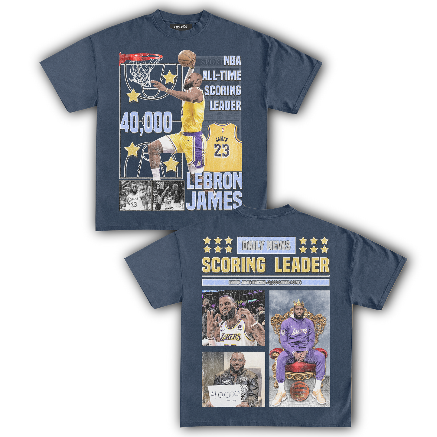 LEBRON JAMES 40,000 PTS TEE