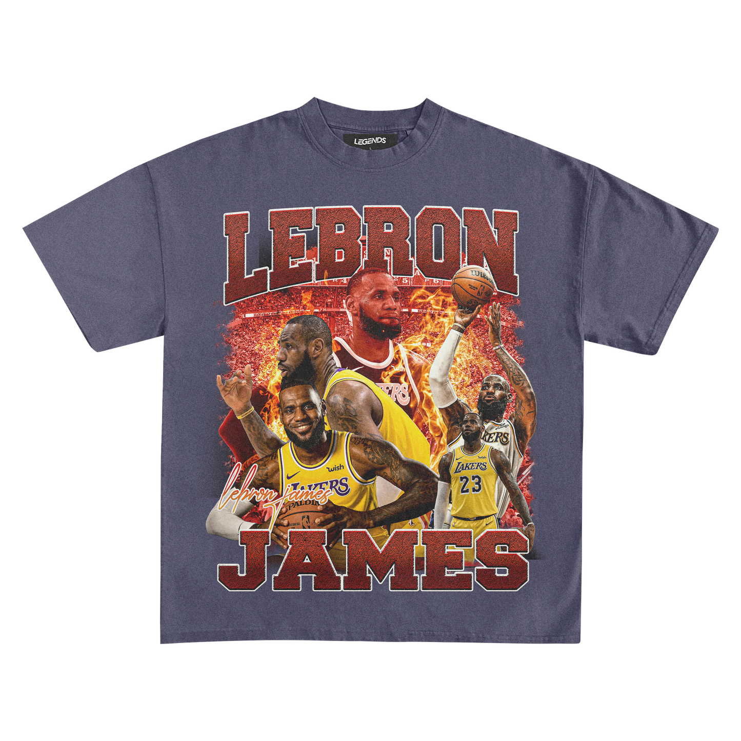 LEBRON ON FIRE TEE