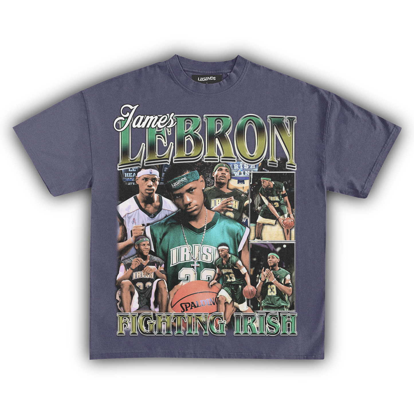 LEBRON JAMES FIGHTING IRISH TEE