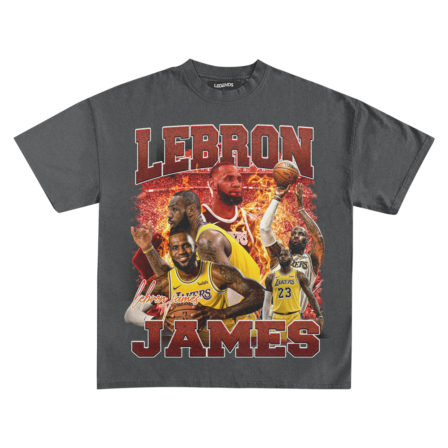 LEBRON ON FIRE TEE