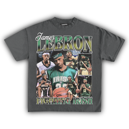 LEBRON JAMES FIGHTING IRISH TEE