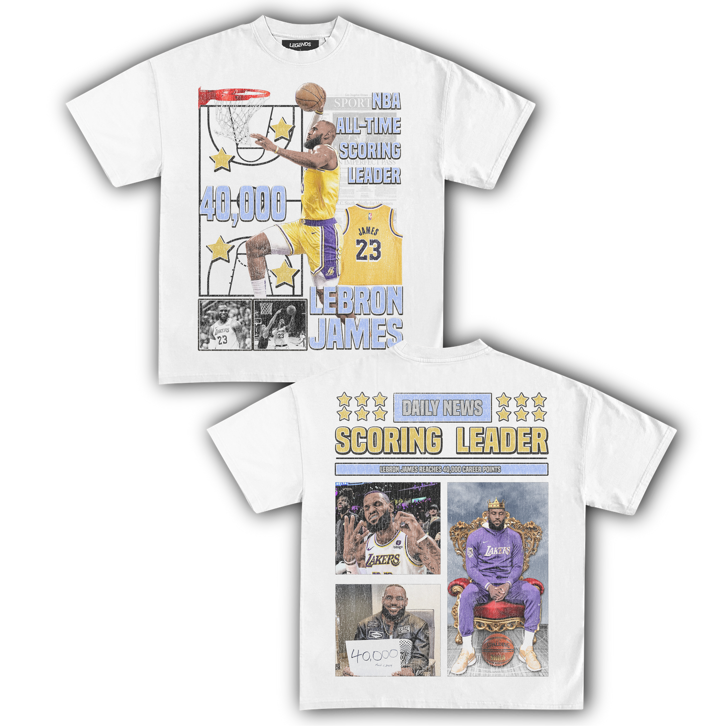 LEBRON JAMES 40,000 PTS TEE