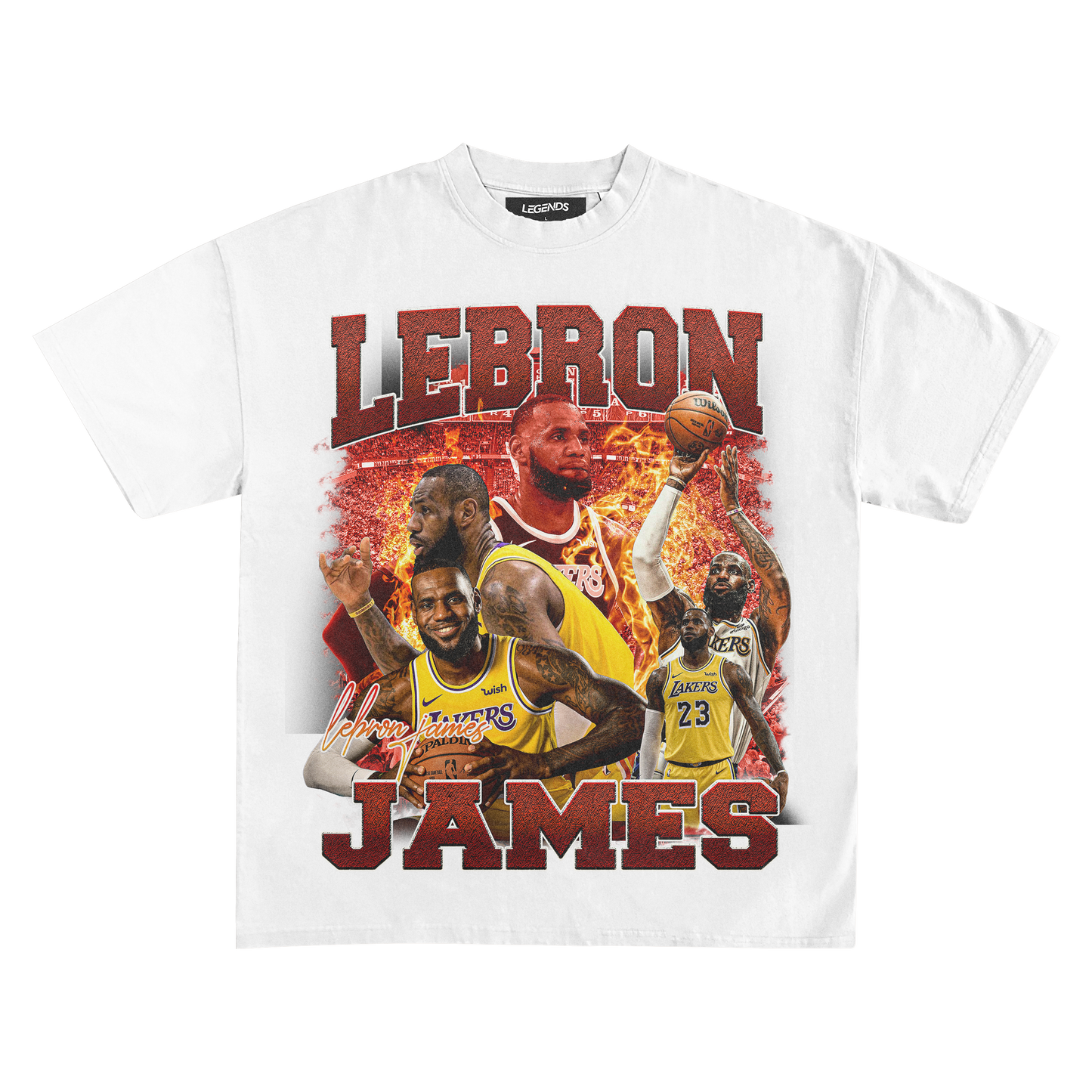 LEBRON ON FIRE TEE