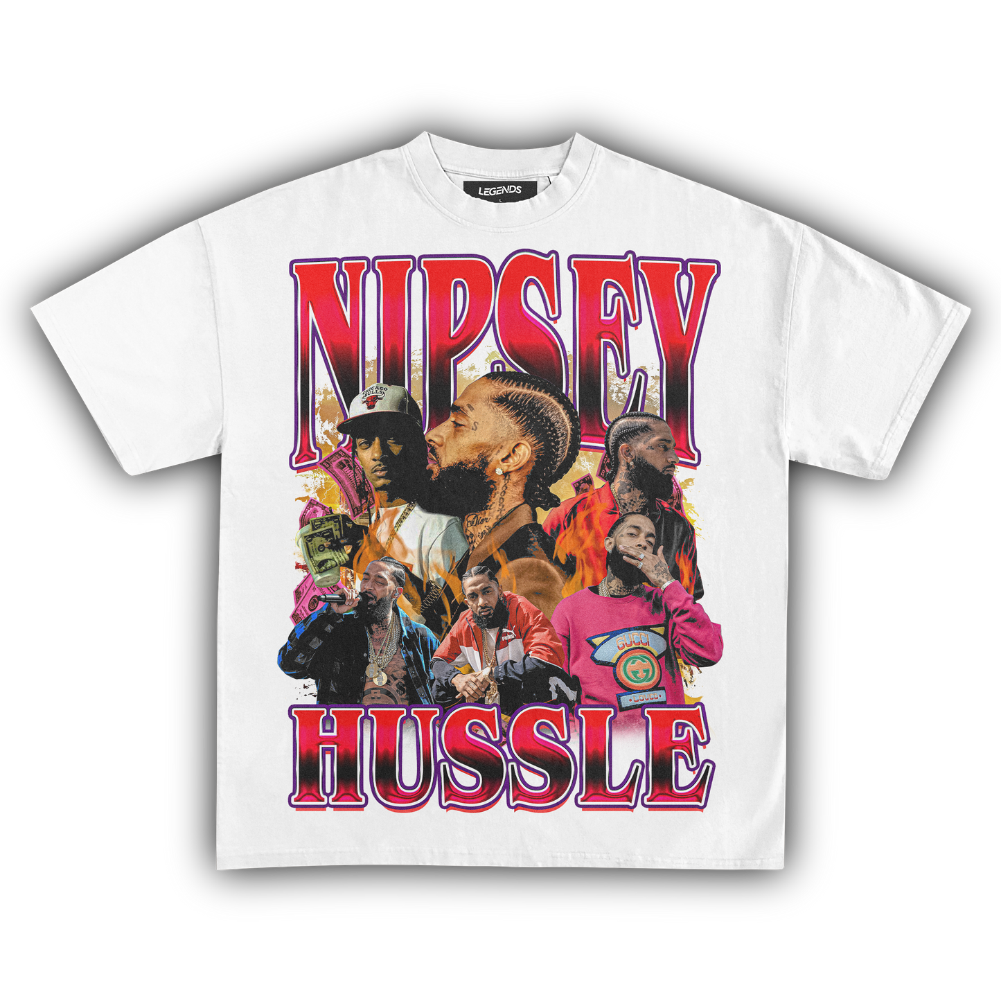 NIPSEY HUSSLE & MOTIVATE TEE