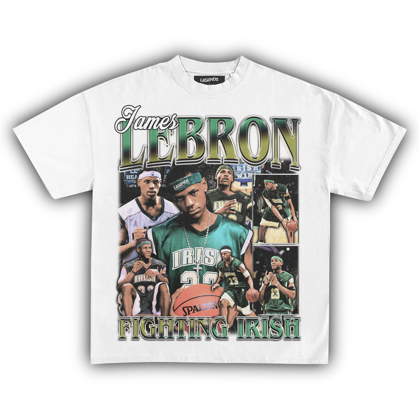 LEBRON JAMES FIGHTING IRISH TEE