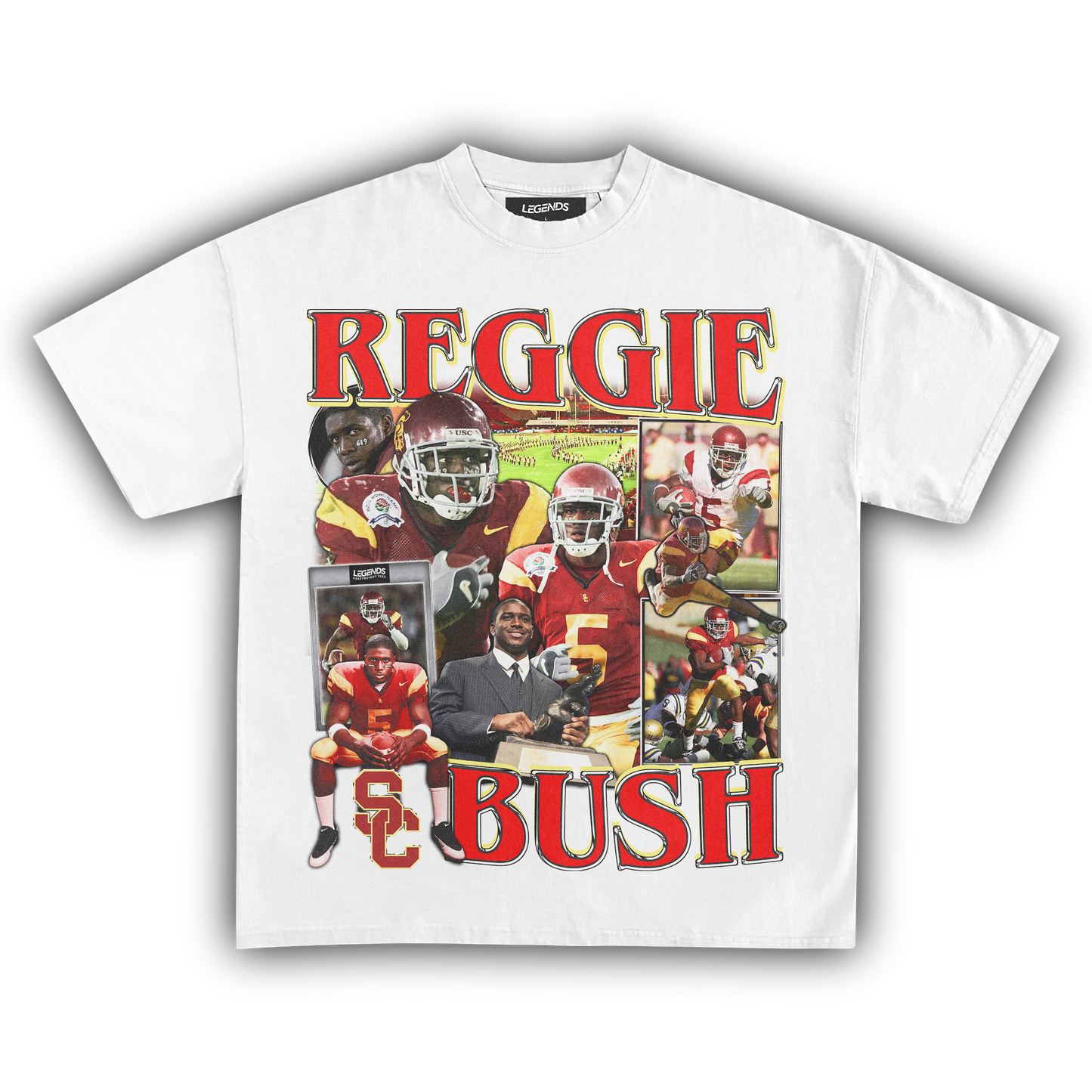 REGGIE BUSH TROJANS TEE